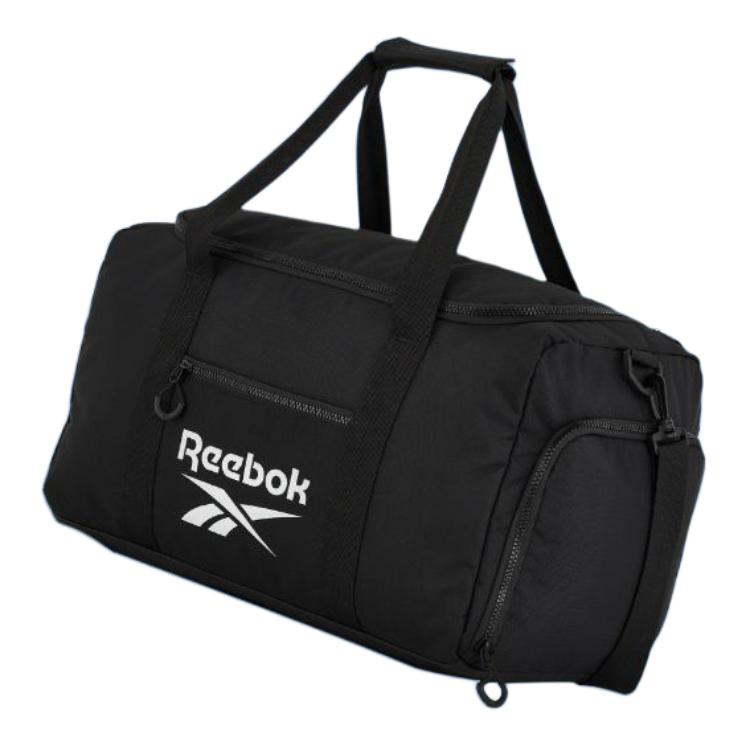 New Reebok Fabric Crossbody One Shoulder Handbag, Luggage Bag, Gym Bag Tubas Unisex Black RB240032M