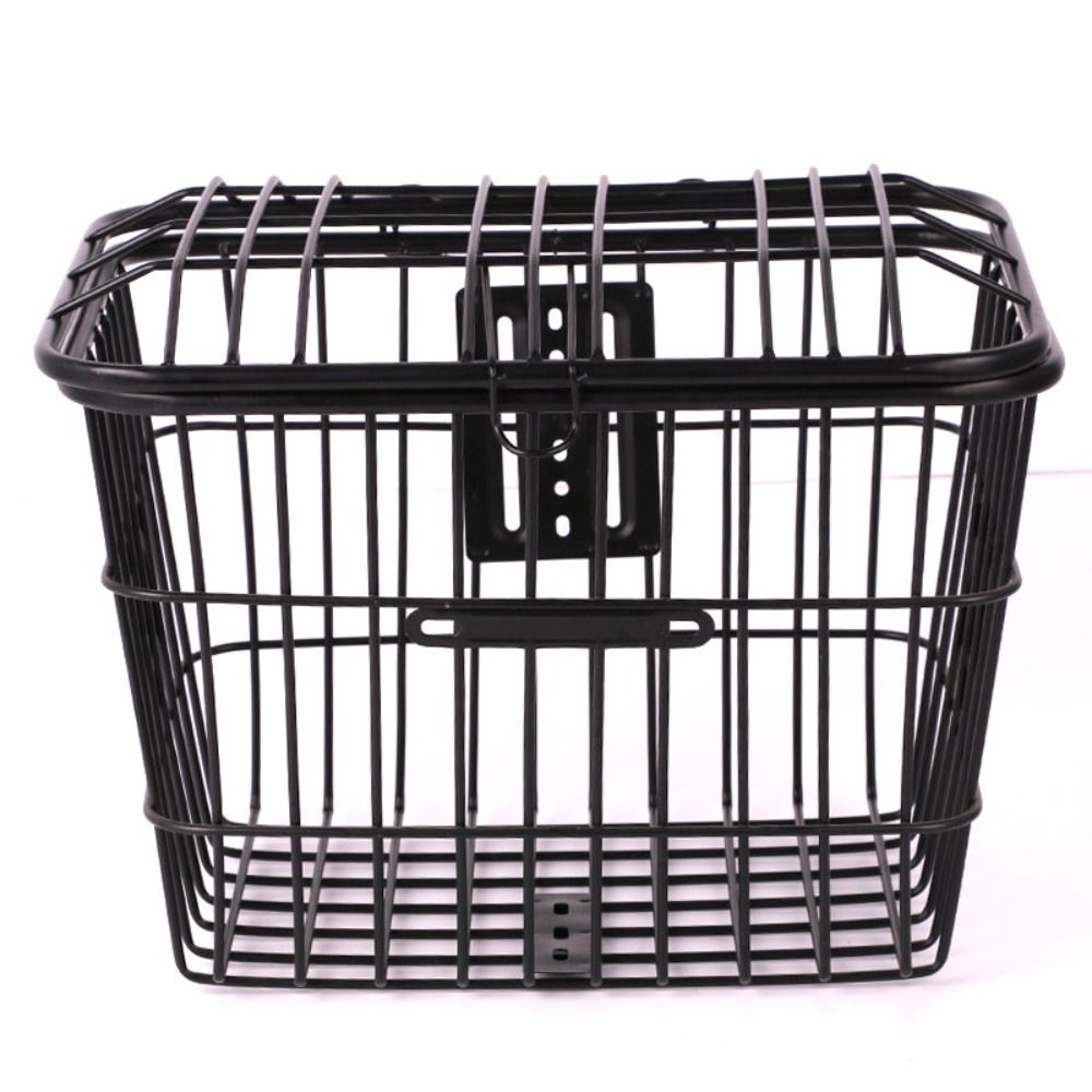Metal Material Electric Bike Basket Durable Metal Pet Carrier Basket Standard Bicycles
