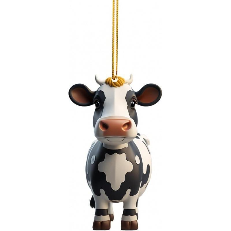 Vibrant Cartoon Bull Acrylic Car Decoration For Unique Birthday Gifts And Festivities