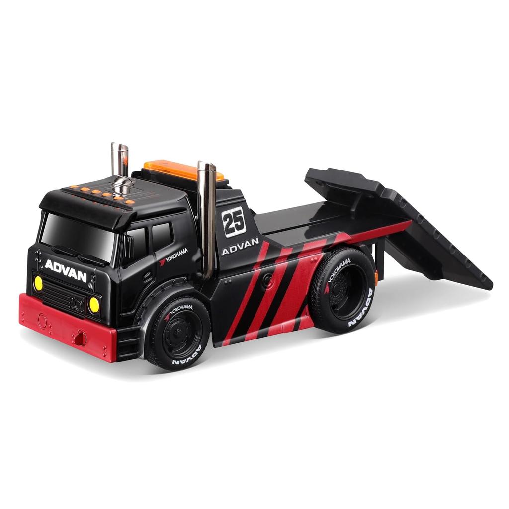 Maisto Muscle Machines Muscle Transporter Miniature Car Diecast Car Finished Product Toyota Trueno Sprinter 1/64 / (JDM Flatbed/1983 - Black/Red