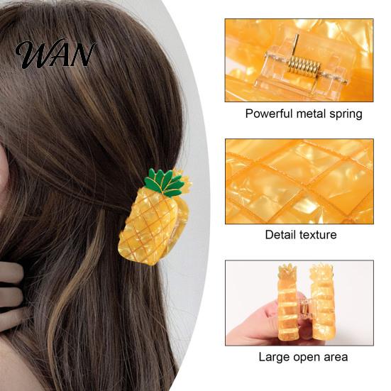Fruit Design Hair Accessory Claw Back Head Shower Clip Medium Multi-color Size Shark Non-slip Versatile