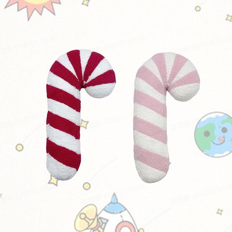Christmas Candy Cane Pillows Plush Adorable Animal Shaped Toy Soft And Cuddly 45cm