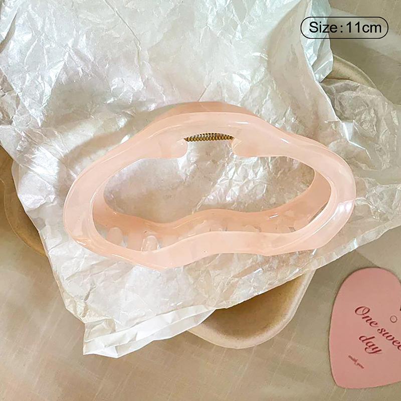 Jelly Pink Large Hair Claw For Women Elegant Acrylic Hairpins Hair Clip Headwear Girls Hair Accessories Gifts