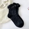 Cotton Mid-Calf Socks White Lace Princess Socks Sweet Lolita Socks  for Women