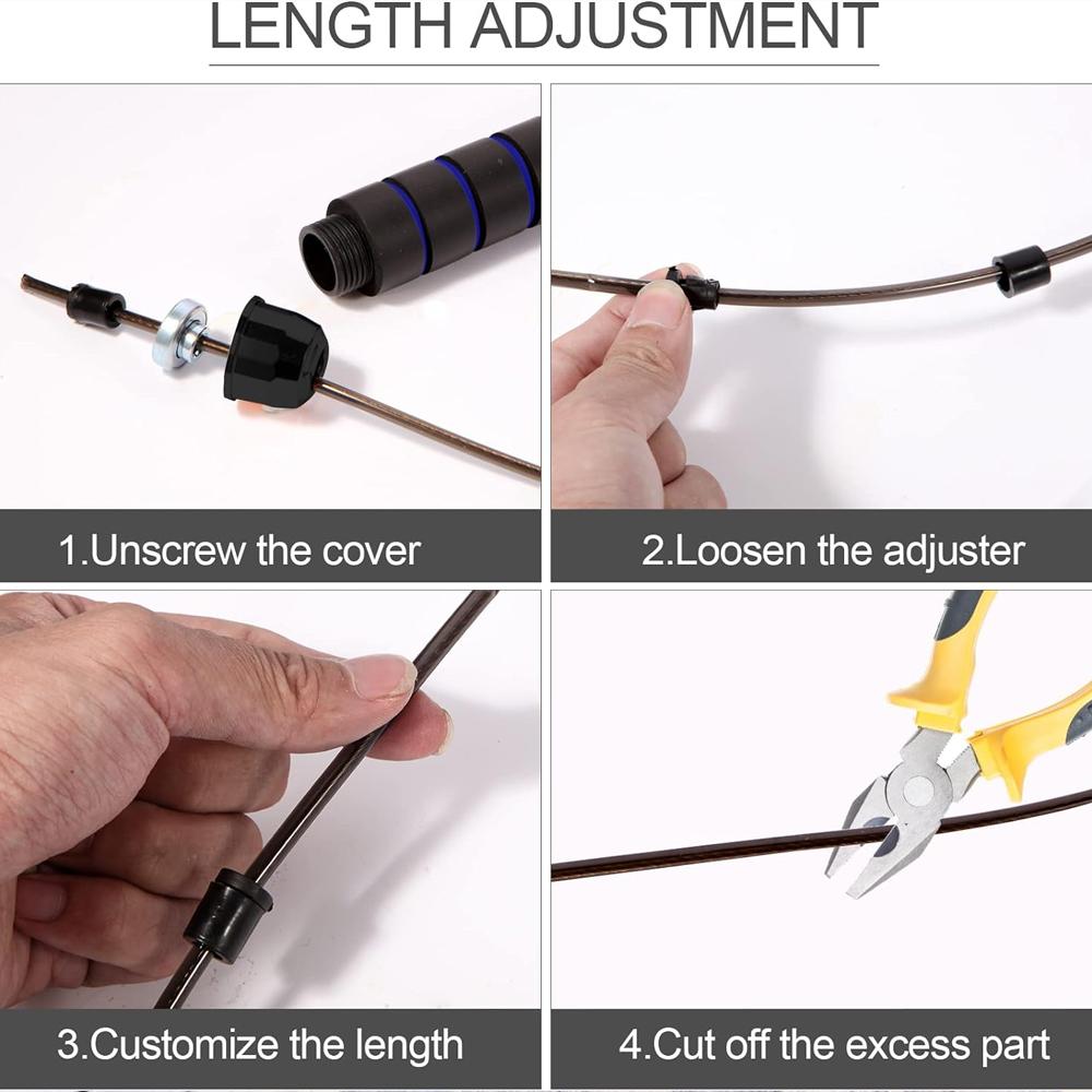 Rapid Speed Jump Rope Adjustable Size Skipping Rope Fitness Training Gym Workout Exercise Home Sport Equipment