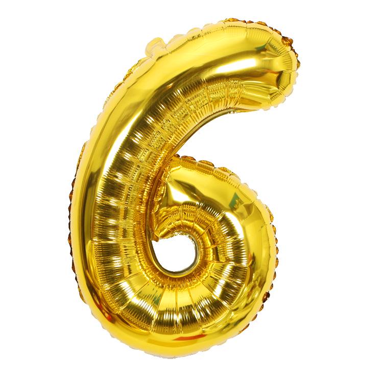 Gold Number Balloons 40 Inch Foil Balloon Adult Kids Birthday Anniversary Decoration Party Gold 0 1 2 3 4 5 6 7 8 9 Balloon