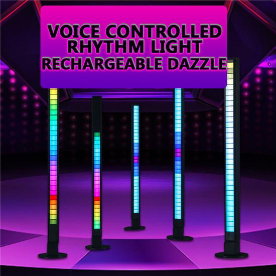 Pickup Rhythm Light Atmosphere Light RGB Colorful Voice-Activated Rhythm Music LED Lantern Sound Control Ambient Light