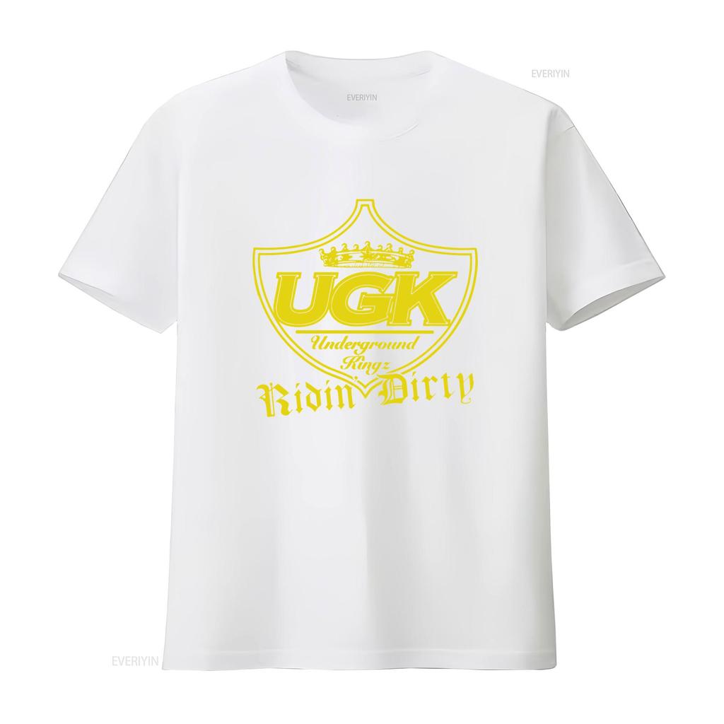 UGK UNDERGROUND KINGZ Ridin Dirty Rap Hip Hop super eng Herren T-Shirt vintage gewaschen Stilvoll Vielseitig homme Atmungsaktiv Weich