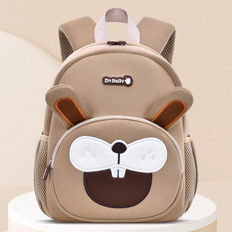 Children's Backpack Cartoon Animal Backpack Suitable For Children Aged 1-6 Waterproof and Breathable Soft Shoulder Strap
