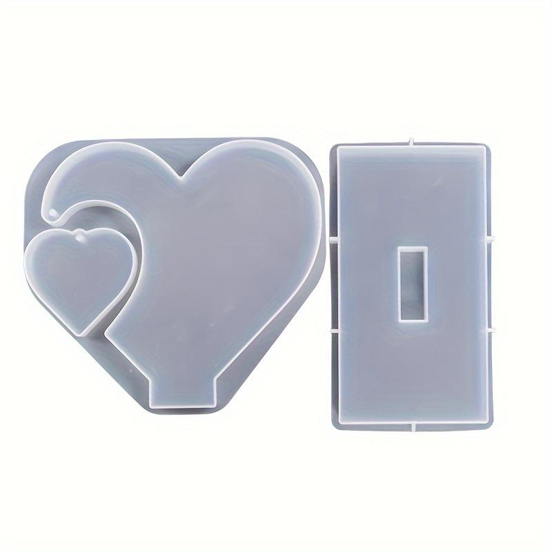 

1 комплект/2 шт. DIY-форма из смолы в форме сердца - большой набор для литья силикона для романтического домашнего декора и особых случаев 1set/2pcs