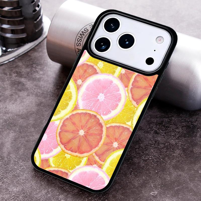 Fruit Lemon Orange Durian Phone Case for iPhone 17 16 15 Pro Max Air 14 13 12 11 Plus Shockproof Cover