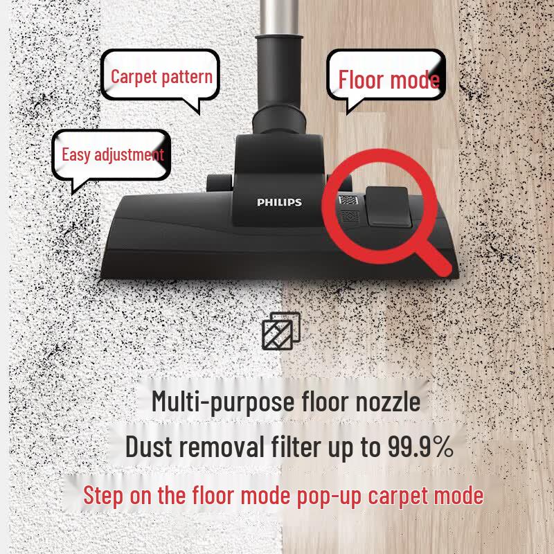 Philips XB2022 Wired Canister Vacuum Cleaner CN plug (adapter included)