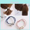 Stylish Korean Pearl Head Rope Featuring High-elastic Three-strength Rubber Band For Ultimate Comfort