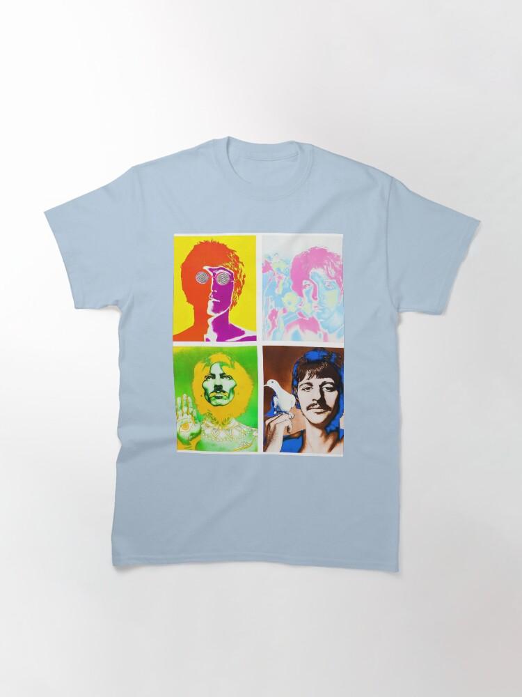 John Lennon Beatles Ringo, Paul, George, John Maglietta Classica
