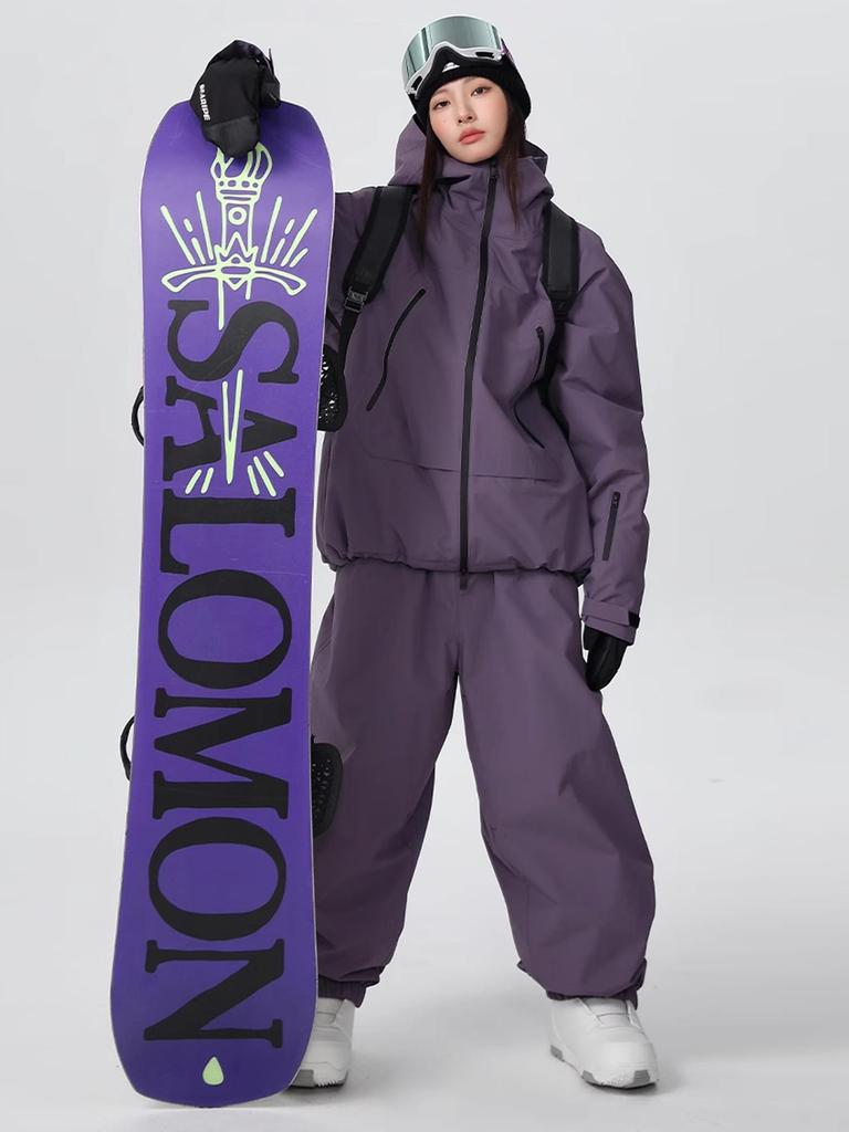 Eisgrad Wasserdichter Skianzug: Warm, Samtgefüttert für Damen und Herren, Ideal für Herbst-/Winter-Outdoor-Aktivitäten