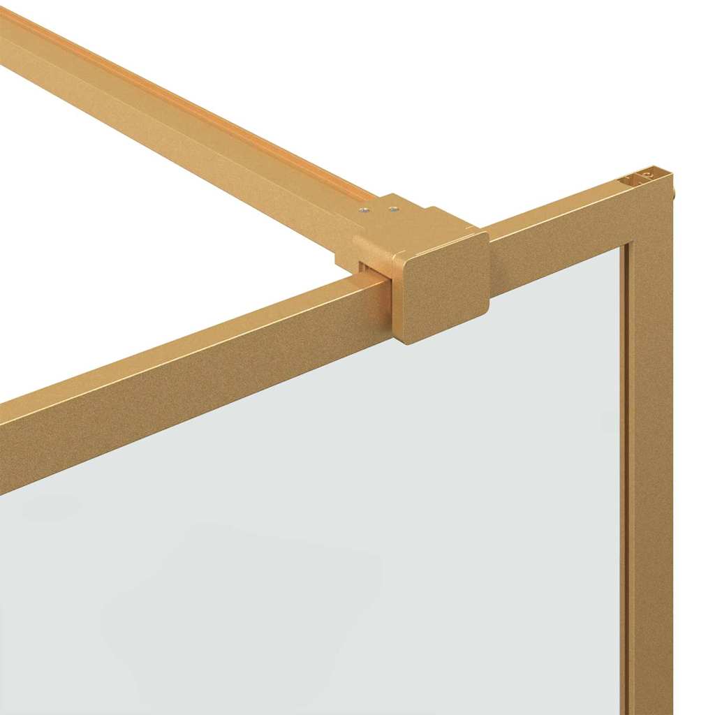Walk In Shower Screen Gold 80 X 195 Cm Tempered Glass