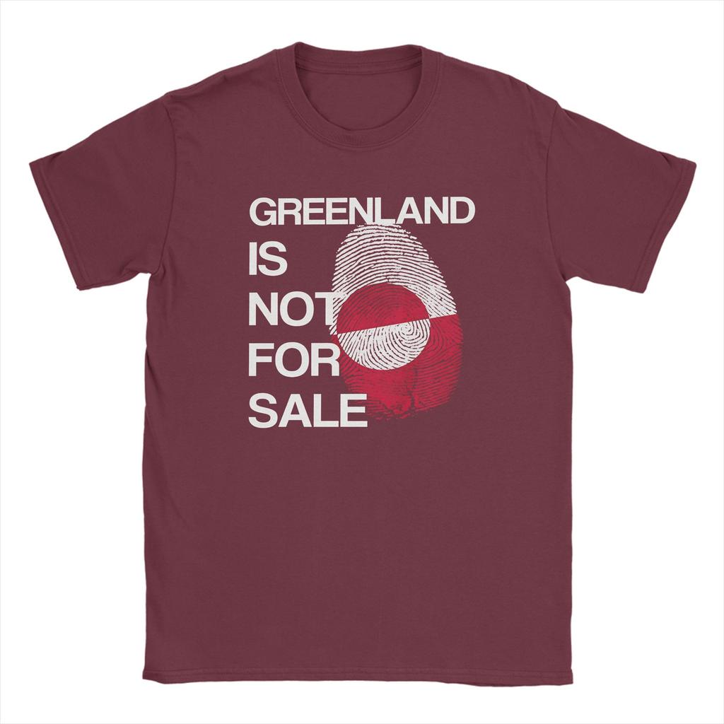 Grönland Steht Nicht Zum Verkauf T-Shirt Sommer Reines Baumwoll-T-Shirts Für Unisexs Mode T-Shirt Kurzärmelige Streetwear Oberteile