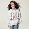 Girls' Cartoon Pullover Sweatshirt