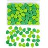 YOUOWO Mixed Resin Leaf Decorative for Cute Resin Decorations 100-Piece Parts, Green, Crafts, Handmade,