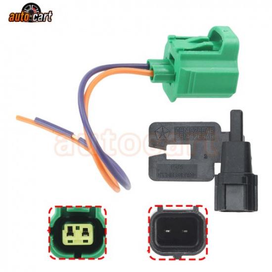 

2PCS Ambient Air Temp Sensor W/ Connector For Dodge Ram Chrysler Jeep 68518243AA