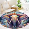 Liquidpaintanimals Round Area Rug,Carpet Rug for Living Room Bedroom Sofa Playroom Decor,Non Slip Floor Mat