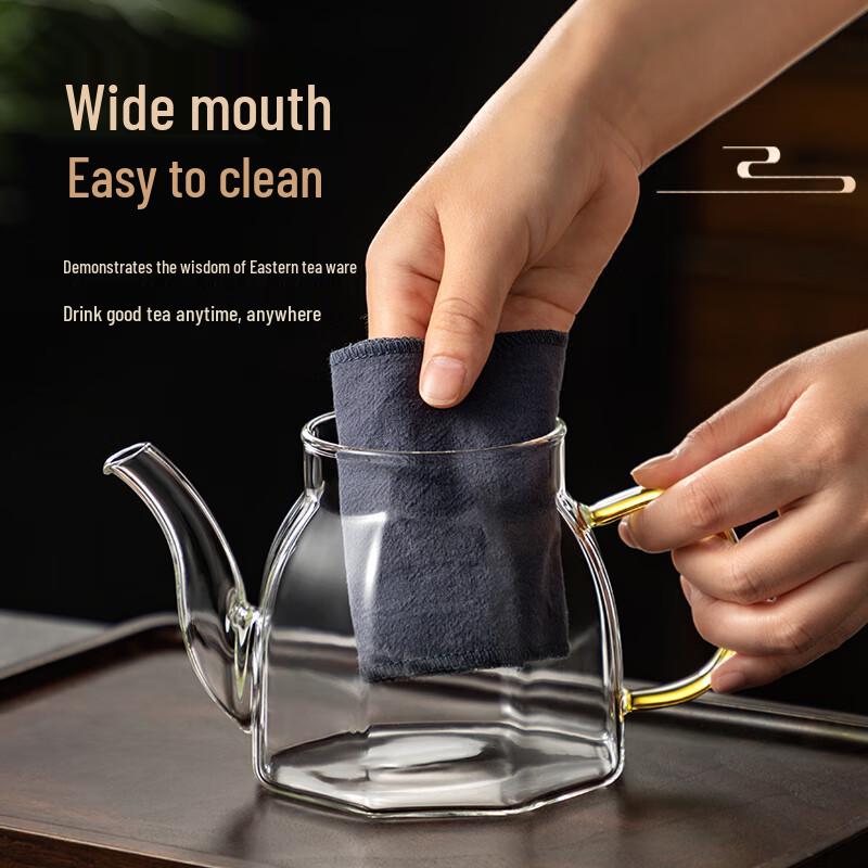 Niyepao Heat-Resistant Glass Teapot with Infuser