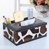 European Style Leather Tissue Box