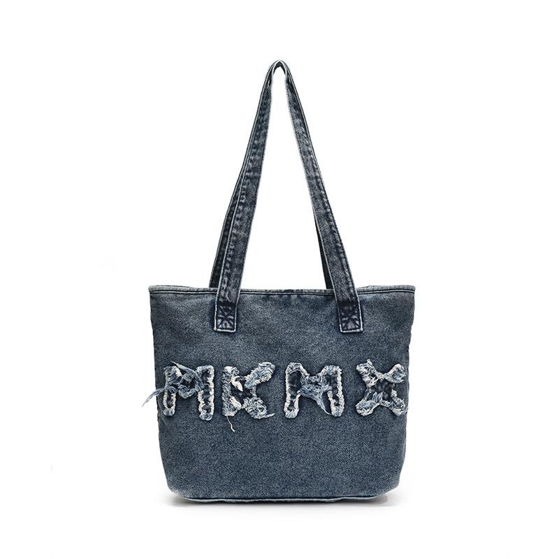 Casual Fashion Bag Women's New Denim Large-capacity Tote Bag Shoulder Bag