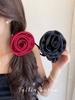 Rose Hairband Retro Large Intestine Ring Red Flower Hairband  New Explosive Headband