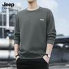 JEEP SPIRIT Men's 2025 Loose Fit Round Neck Sweatshirt