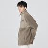 New Balance Velvet Jackets Men's Brown Stand Collar Moderate AMJ23326-DRI