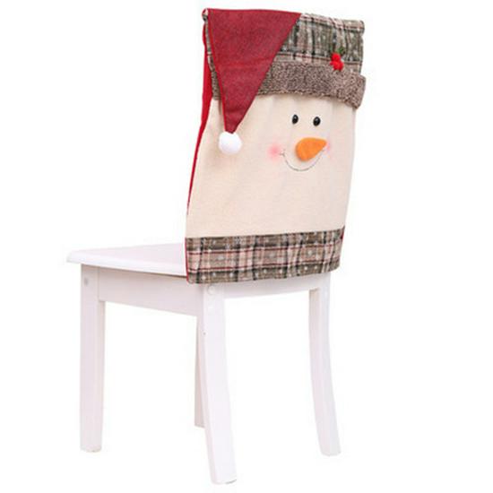 Santa & Snowman Holiday Chair Covers for Weddings, Banquets, Hotels, and Dining