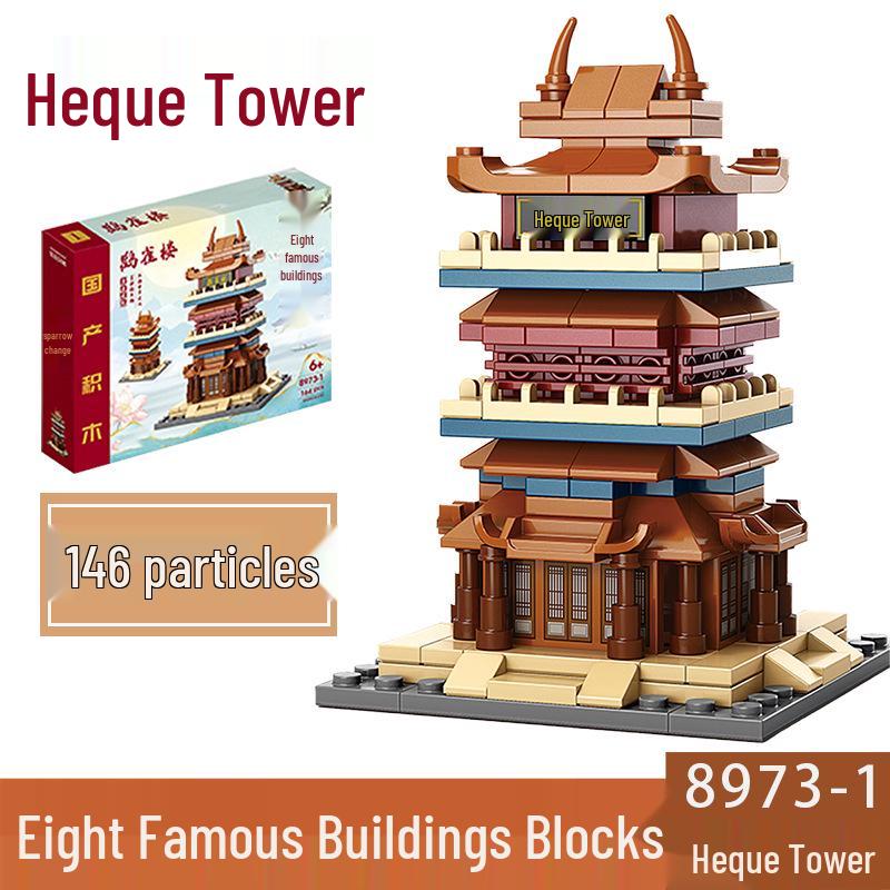 2025 Street Scene Lego-Compatible Architecture Model: Educational Assembly Toy for Kids and Boys