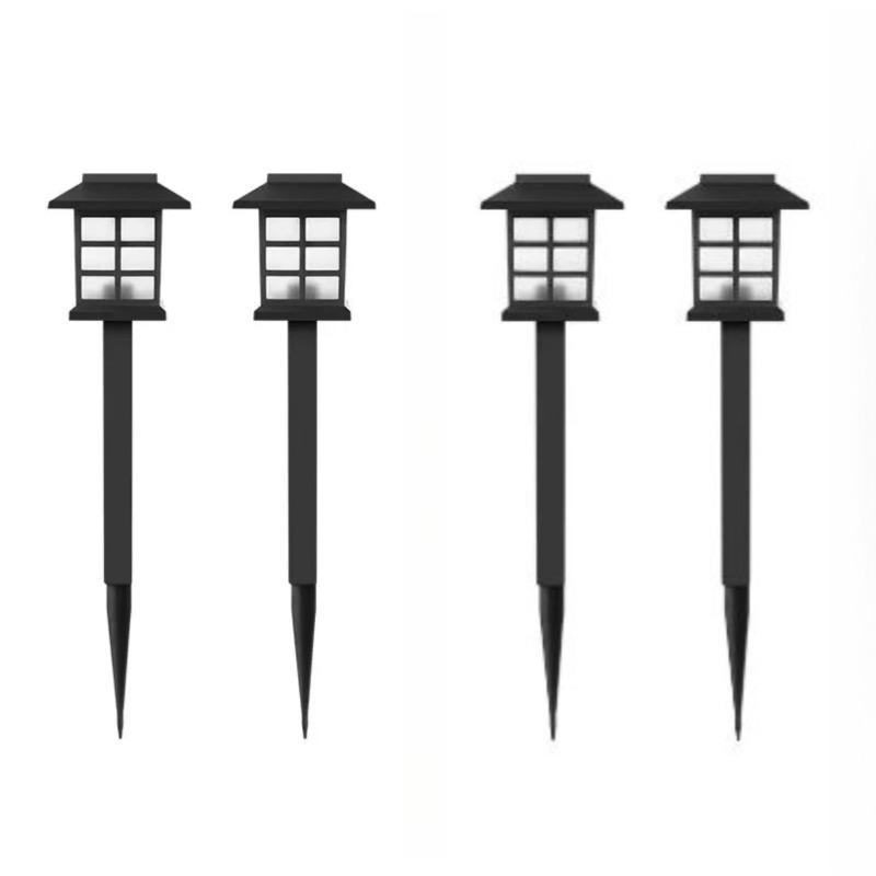 2 Pack Solar Pathway Light Outdoor Solar Lamp Waterproof Landscape Lighting for Garden Yard Patio Walkway Driveway Camping Decor