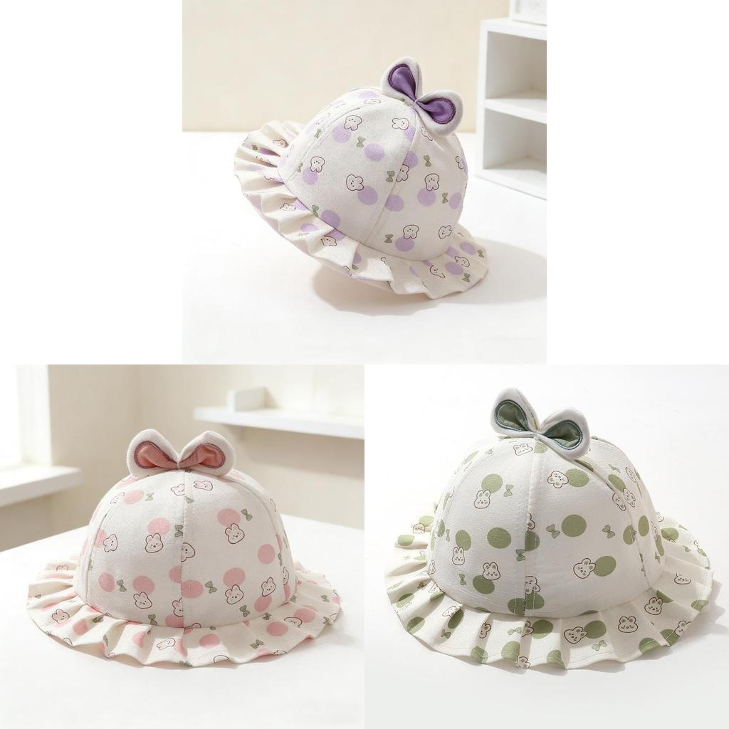 Baby Summer Sun Hat With Wide Brim Cotton Sun Protection For Toddler Girls And Boys
