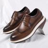 Herren Echtleder Oxford Schuhe Klassisch Wing Tip Zehe Schnürung Handgemacht Bequem Lässige Sneaker für Büro Business