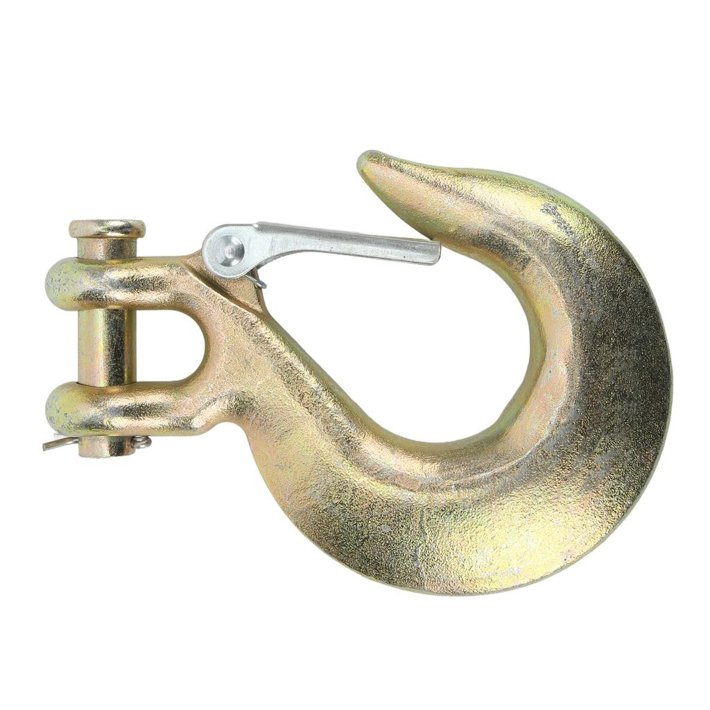 Slip Hook Thicken Alloy Steel High Temperature Quenching 13500lbs Heavy Duty Grab Hook for Port Transportation 5 8in