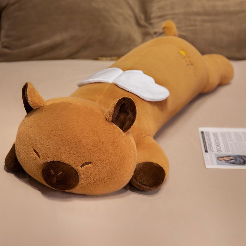 Internet Celebrity Capybara Plush: Leg-Clamping Hugging Pillow & Back Support 65cm