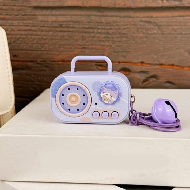Bärbar Tecknad Musiklåda Nyckelring Musikinspelare Nyckelring Lägger till Kul Till Pendlingen Eller Fester Inspelnings- och Uppspelningsfunktion