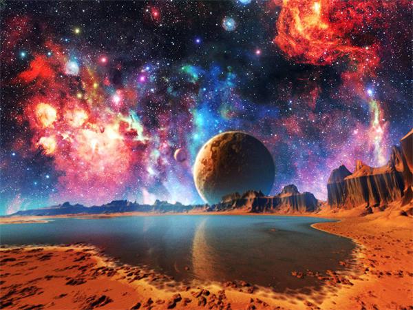 

5D Diy Алмазная картина Планета Пейзаж Вышивка Мозаика Фэнтези Звездное небо Ручной работы Домашний декор Full Round 20x30CM