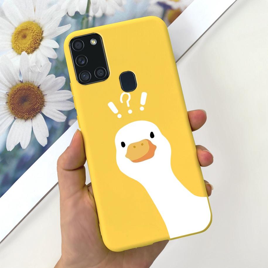 For Samsung A21S Case SM-A217F A 21S Back Cover Fashion Flower Cartoon TPU Soft Silicone Phone Case For Samsung Galaxy A21s Capa