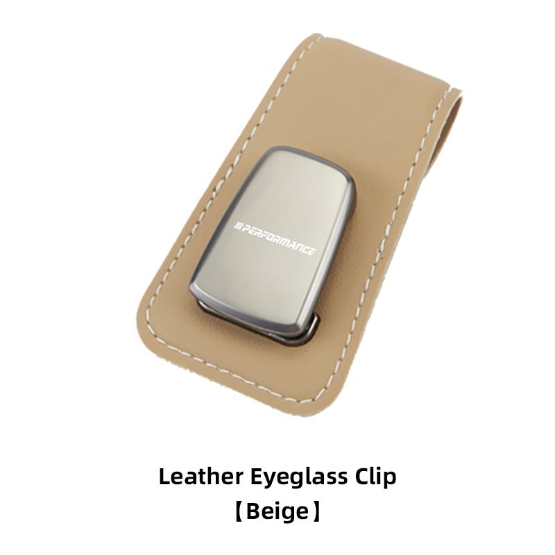 BMW Car Sun Visor Glasses Clip leather Magnetic Storage Holder For E87 X7 E91 E46 E60 F30 F40 X1 X2 E90 E70 E39 E28 X3 X4 X6 E30 YA1