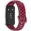 For Huawei Band 9/9 NFC/8/8 NFC Breathable Holes Replacement Band Silicone Watch Strap