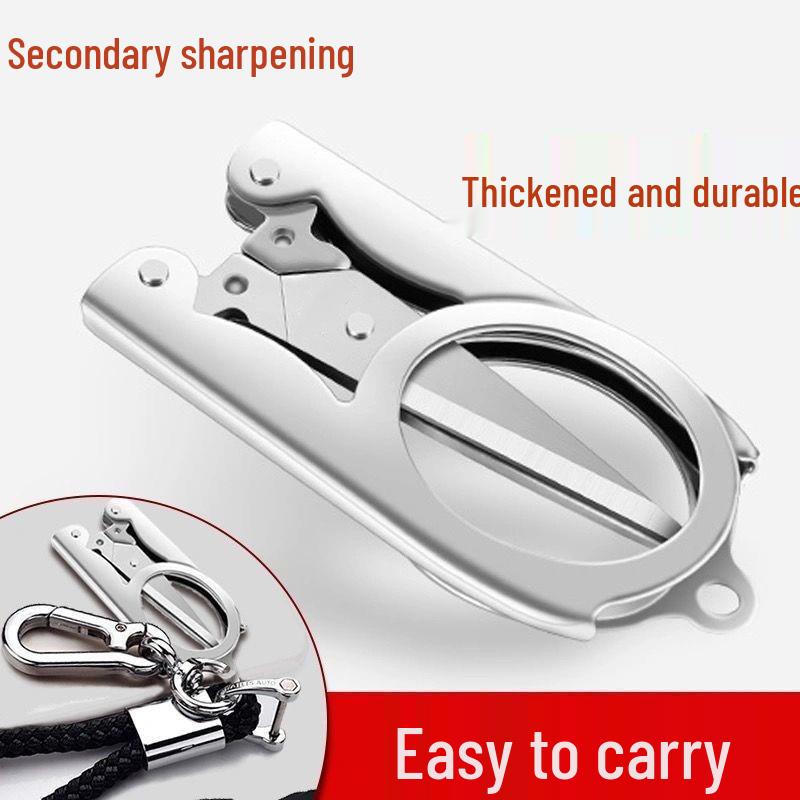 

Stainless Steel Folding Travel Scissors - Portable Pocket Size (Set of 3)