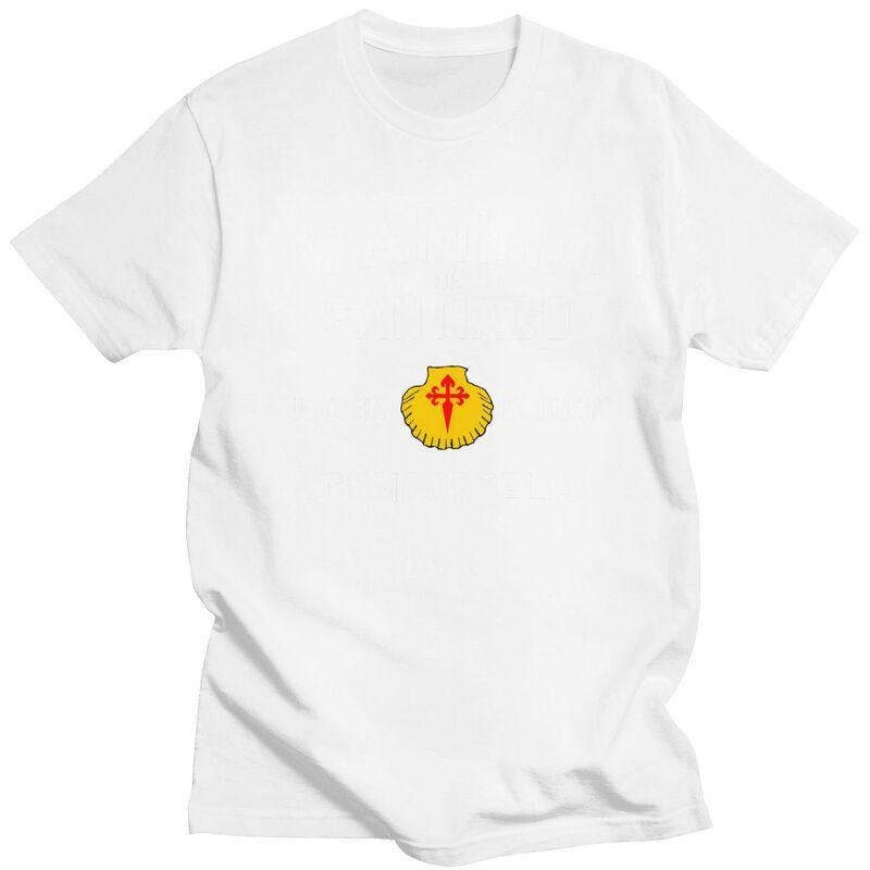 Custom Buen Camino De Santiago Tshirts for Men Short Sleeve Leisure T Shirt Cool Tshirts Loose Fit 100 Cotton Tees Gift Idea