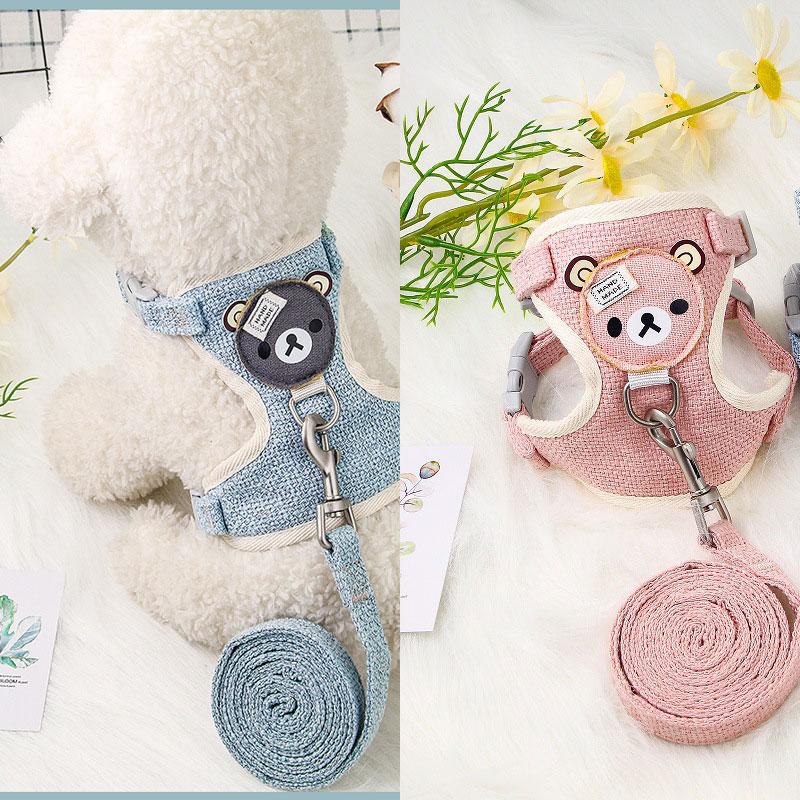 Universal Adjustable Cat Leash Vest Style Walking Rope Pet Harness Suitable for Small and Medium Dogs Cats and Dogs Cute Fairy