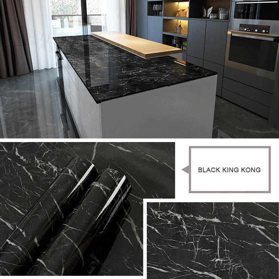 

Сделай сам Мраморная декоративная пленка Ванная комната Самоклеящиеся обои для стен Ремонт мебели Кухонная столешница Водонепроницаемые обои 8m x 40cm