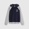 Gap Unisex Color-block Embroidered Logo Loose Fleece Hoodie