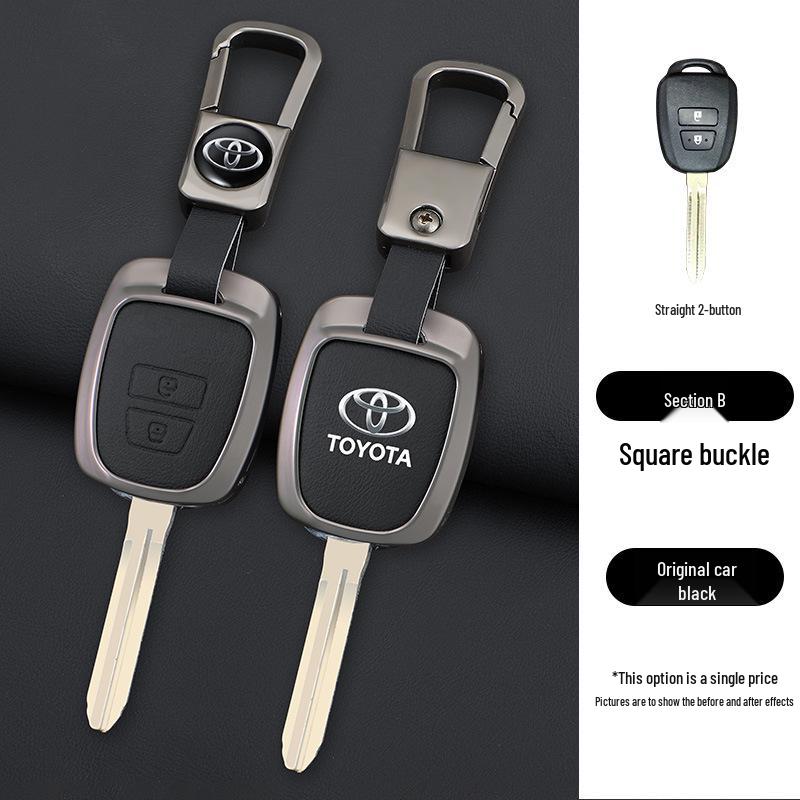 Metal Shell Key Case for Toyota FJ Cruiser, Old Model RAV4, Prado, and Land Cruiser