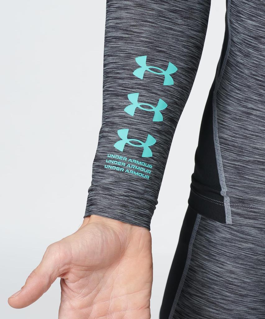 UA HeatGear Armor Compression Novelty Long Sleeve Shirt Training Steel XL Men's